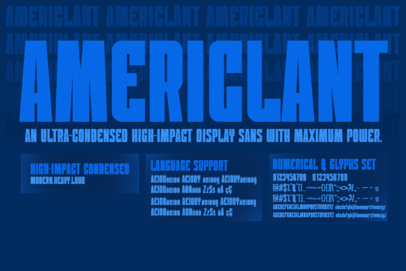 Americlant: The Bold Typeface for Modern Editorial Design