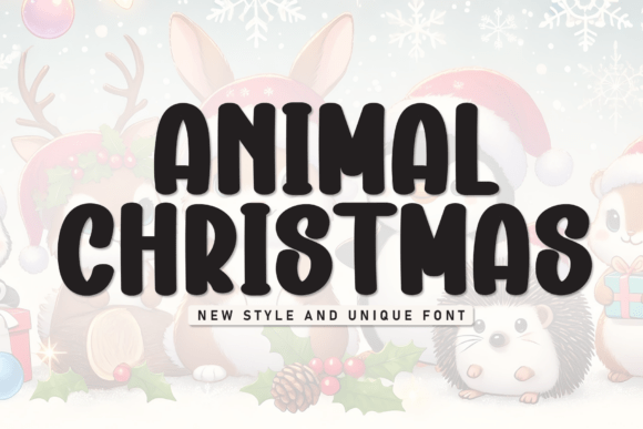 Animal Christmas: The Bold Display Typeface for Scroll-Stopping Campaigns