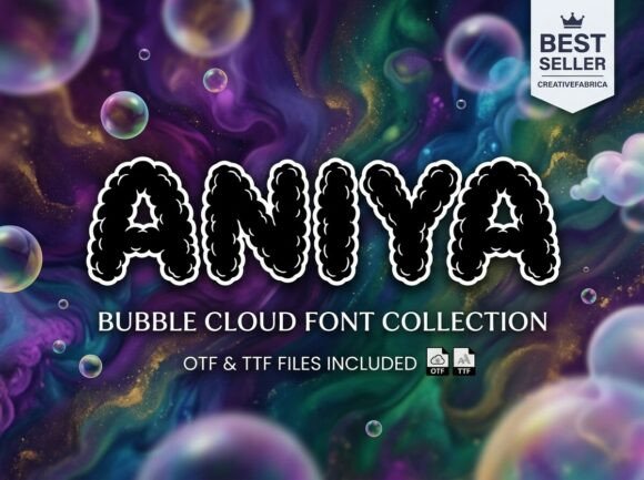 Aniya: The Whimsical Display Typeface for Dreamy Brand Identity