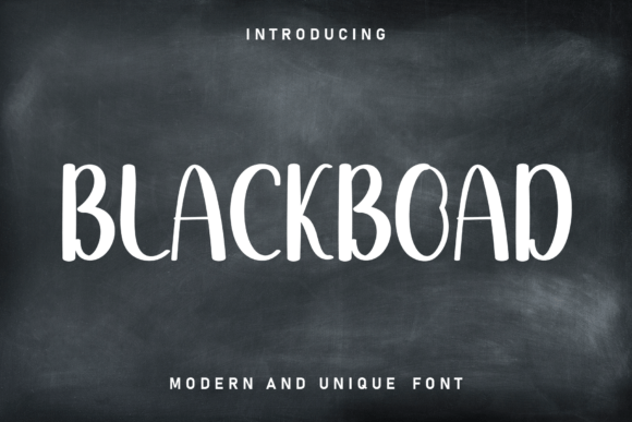 Blackboad: The Chalk-Style Display Typeface for Modern Makers