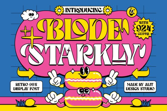 Blode Starkly: The Retro-Futuristic Typeface for Bold Editorial Design