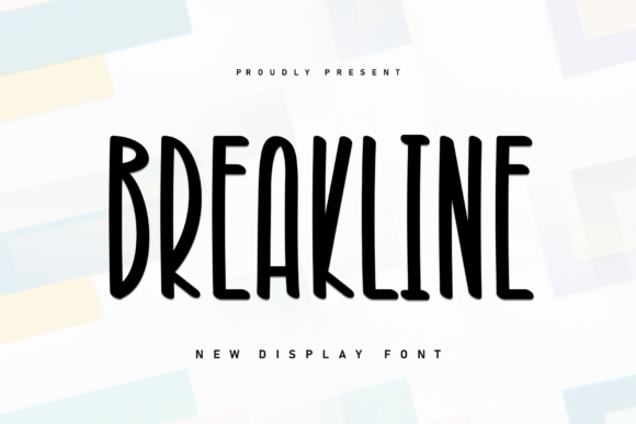 Breakline: A Modern Display Typeface for Bold Digital Stories