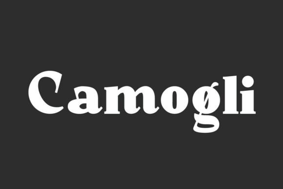 Camogli: A Premium Display Typeface for Editorial Design