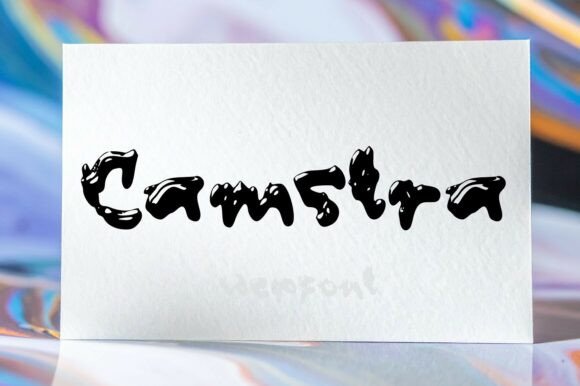 Camstra: The Glossy Liquid Display Font for Bold Editorial Design
