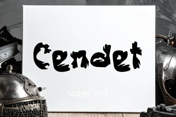 Cendet: The Raw Brush Display Font for Bold Branding