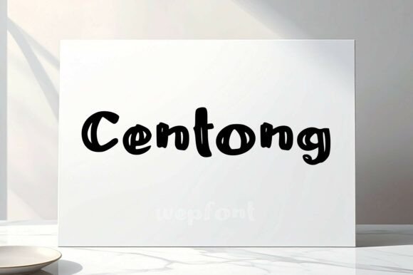 Centong: A Warm Display Font for Modern Editorial Design