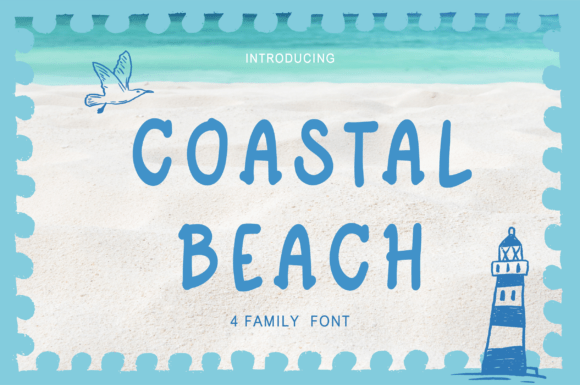 Coastal Beach: A Premium Display Typeface for Relaxed Editorial Design