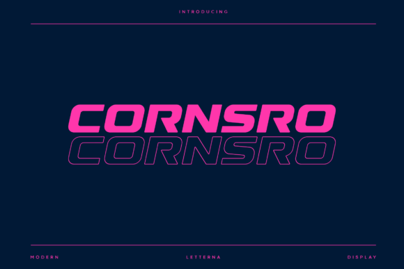 Cornsro: The Modern Display Typeface for Editorial Impact