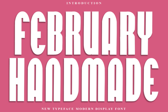 February Handmade: A Festive Display Font for Web Design