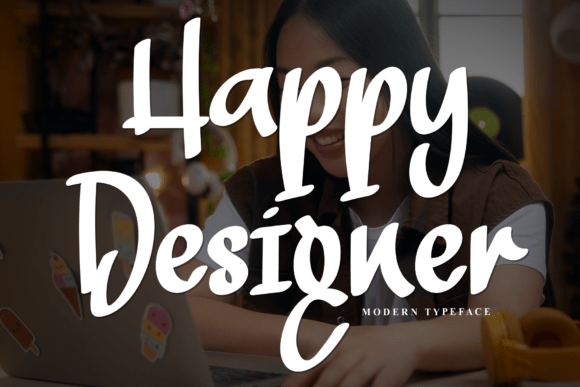 Happy Designer: A Handwritten Display Font for Modern Editorial Projects