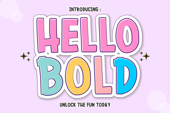 Hello Bold: A Playful Display Typeface for Digital Brands