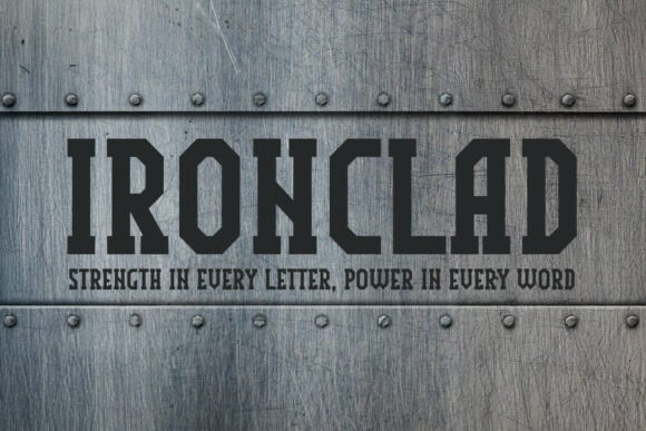 Ironclad: The Bold Display Typeface for High-Impact Web Design