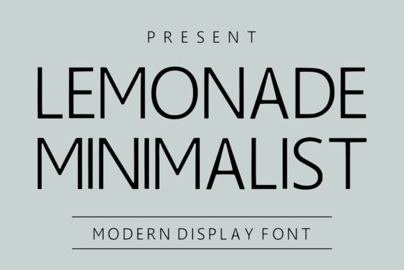 Lemonade Minimalist: A Modern Typeface for Editorial Clarity