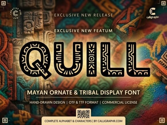 Quill: A Mayan Display Typeface for Editorial Design