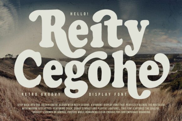 Reity Cegohe: The Perfect 70s Display Font for Crafters