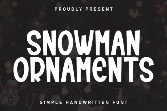 Snowman Ornaments: A Creative Font for Polished Branding