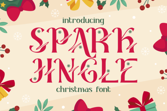 Spark Jingle: The Festive Display Font for Editorial Design