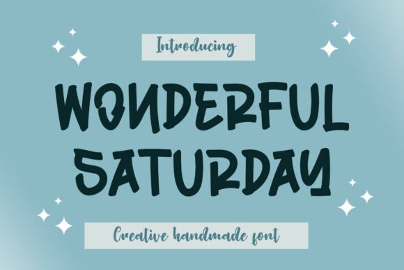 Wonderful Saturday: The Bold Display Font for Editorial Design