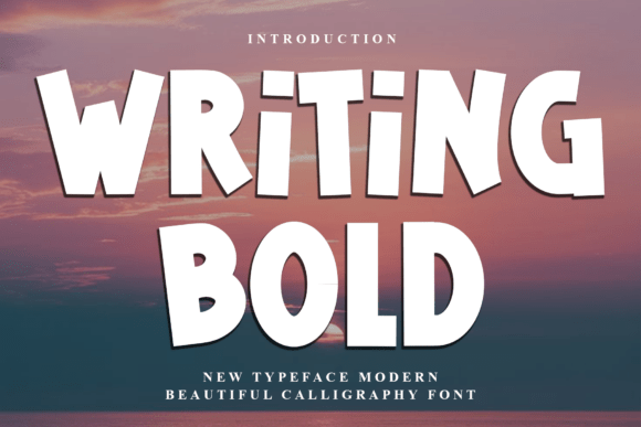 Writing Bold: A Playful Typeface for Modern Web Design